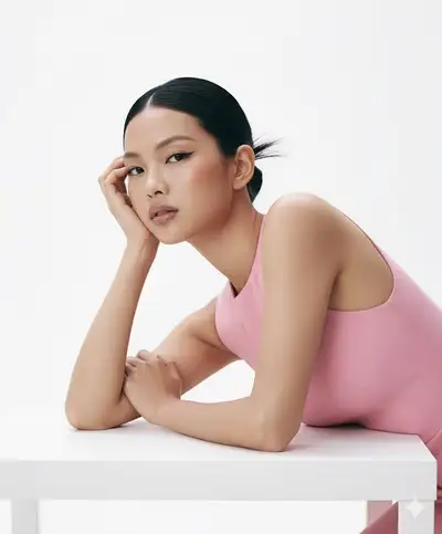 Studio Portrait with White Backdrop