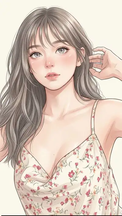 Ultra-premium anime style illustration with pastel manga aesthetics