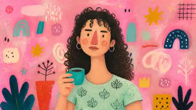Hand-Painted Editorial Illustration Prompt