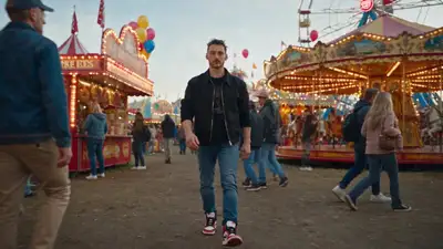 Frozen-Time Fairground VFX Sequence with Identity Consistency