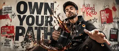 NESCAFE streetwear coffee splash poster