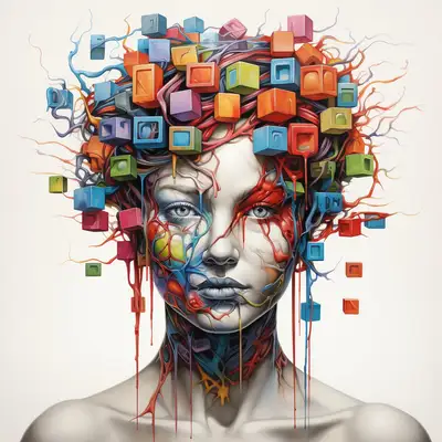 Rubik's Head Portrait Prompt