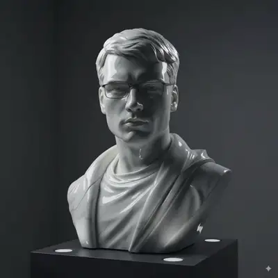 Realistic Marble Sculpture Transformation