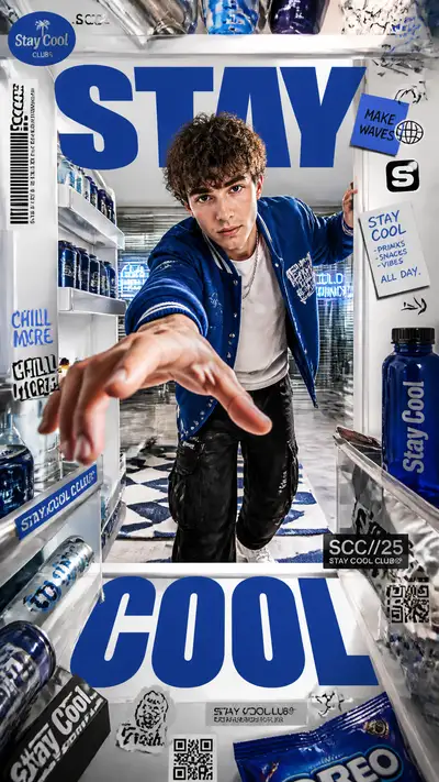 Streetwear POV Refrigerator Advertising Poster