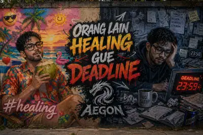 Split-Scene Progress vs Restart Graffiti Mural