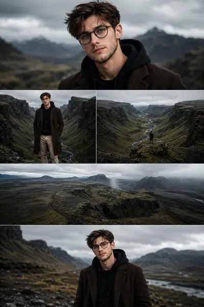 Cinematic Fashion Editorial in Iceland