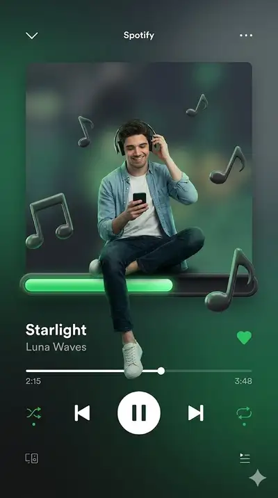 Spotify UI Immersion Portrait