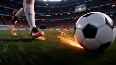 Bicicleta de um jogador de futebol com dragão de fogo, vídeo de ação cinematográfico