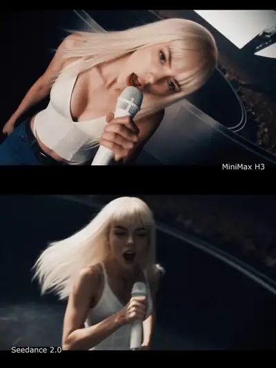 Rock Star Performance on Stage - Cinematic Video Prompt
