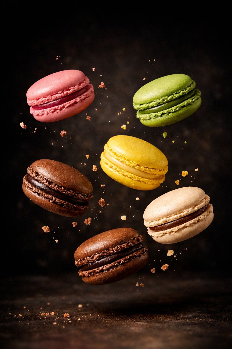Food Floating in Mid Air Advertising Photography Template