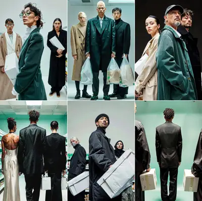 Midjourney + Magnific: People Holding White Boxes
