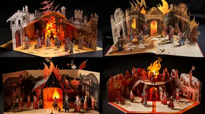 Colorful Popup Book on Spanish Inquisition