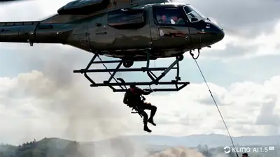 War Zone Helicopter Steadicam Shot