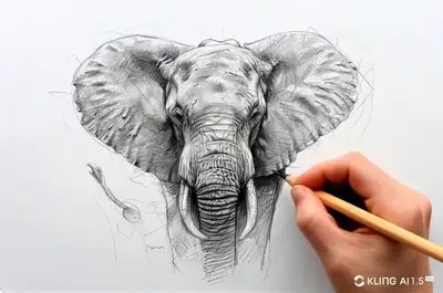 Pencil Sketch Hand Drawing Prompt