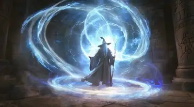 Arc Shot: Wizard Casting Spell