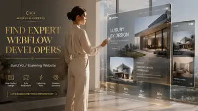 Webflow expert website building advertisement