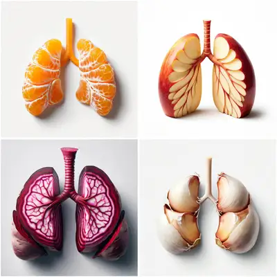 Healthy Lungs Food Awareness Image Prompt