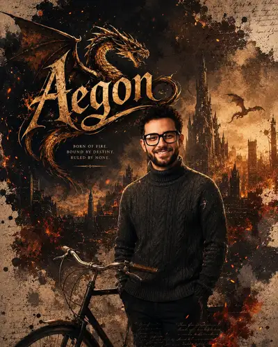 AEGON Dragon Rider Aesthetic Poster