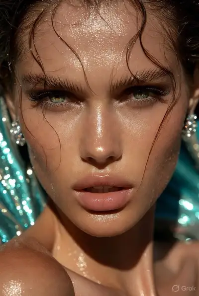 Luxury Summer Editorial Fashion Portrait