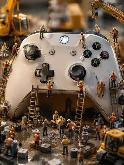 Miniature Worker World Tilt Shift Transformation