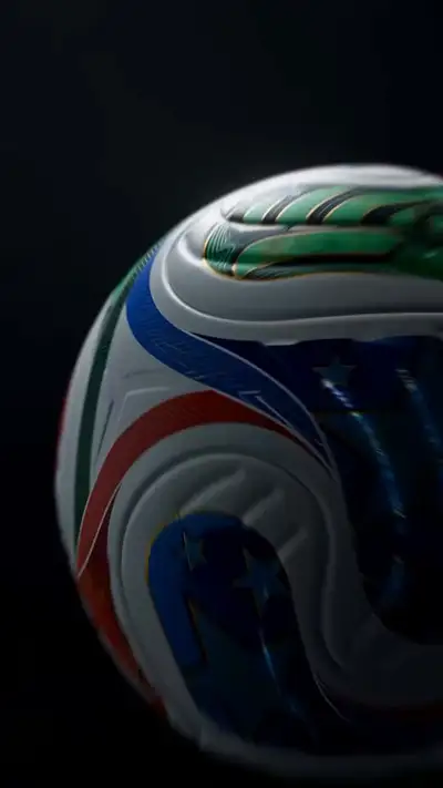 Futuristic soccer ball commercial, Seedance 2.0