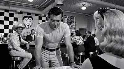 1950s Film Noir Diner Scene