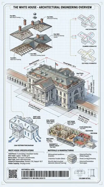 Mechanics of Power: White House Industrial Infographic