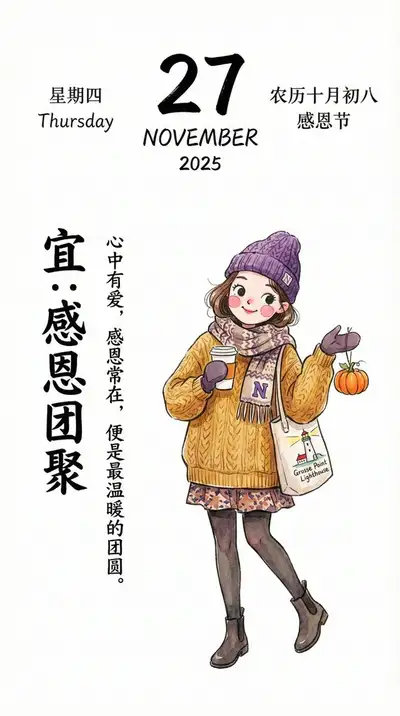 かわいいスタイリッシュなカレンダーイラストのプロンプト