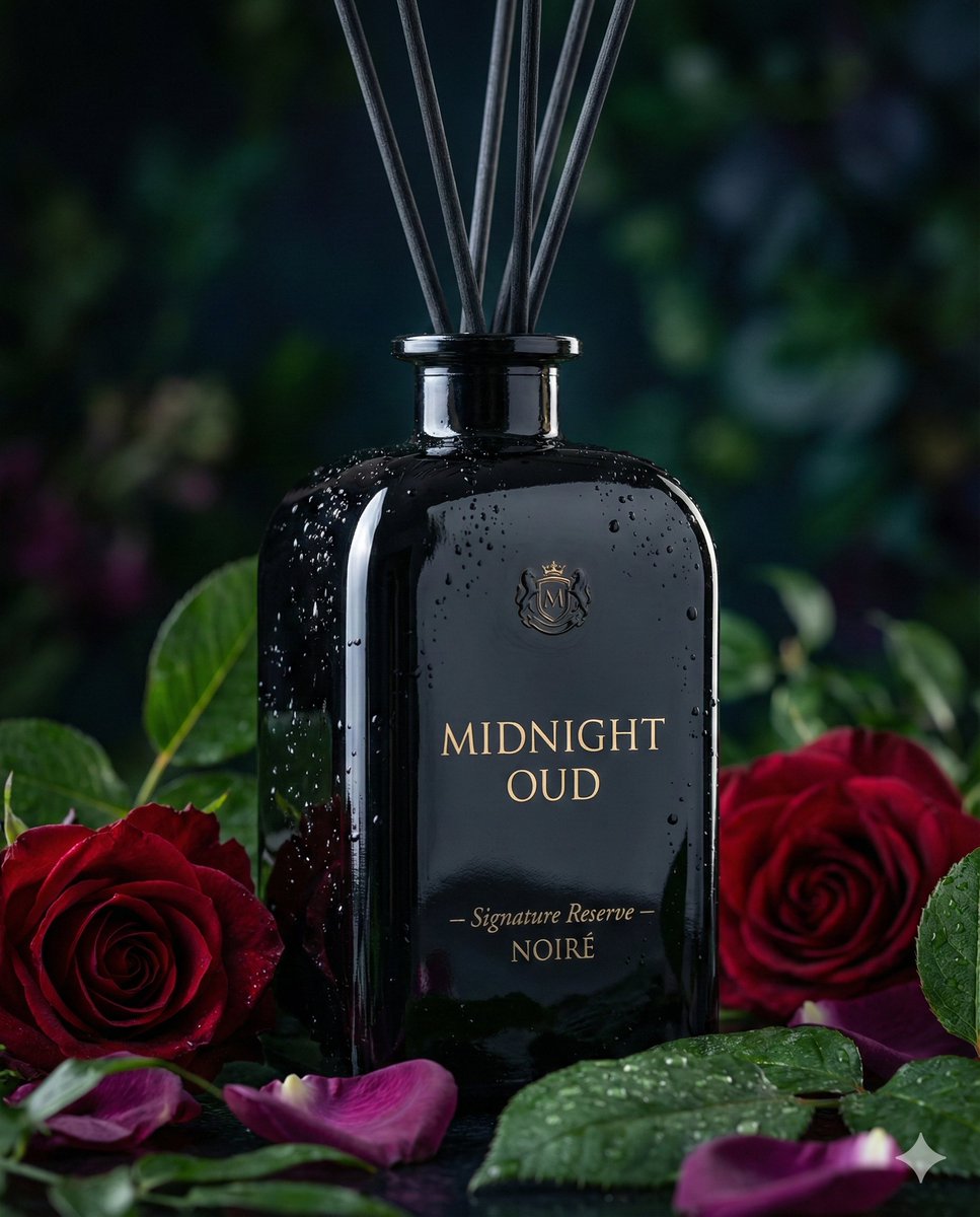 Ultra-Realistic Premium Reed Diffuser Product Photography