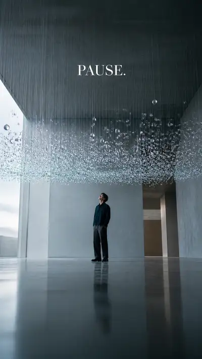 Premium Editorial Campaign: Suspended Raindrops