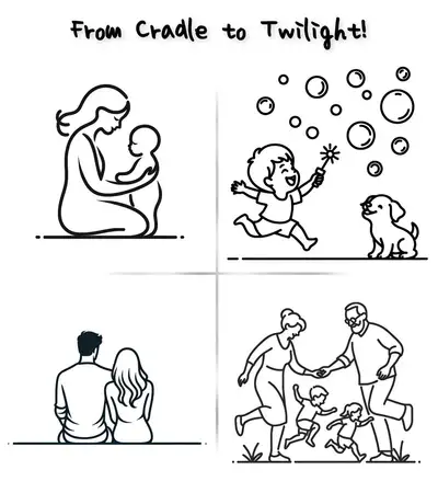 Mini Tale Squares: Four-Image Storytelling Prompt