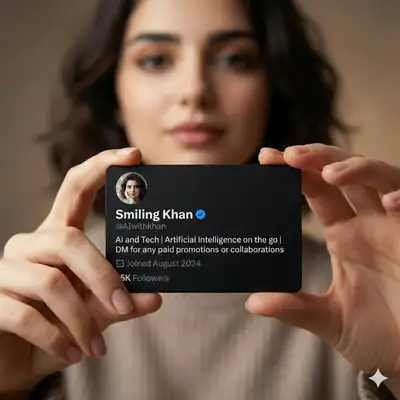 High-end editorial profile card photoshoot prompt