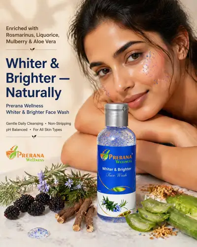 Herbal face wash beauty commercial with botanical ingredients