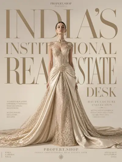 Haute couture fashion editorial poster with oversized typography