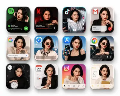 3D App Icons with Personal Photo