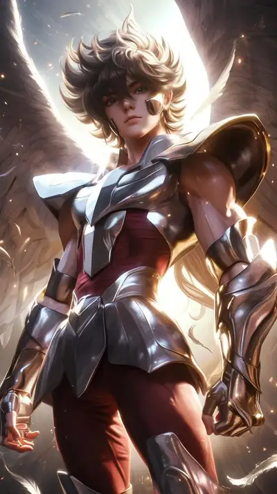 Pegasus Seiya Anime Art Prompt