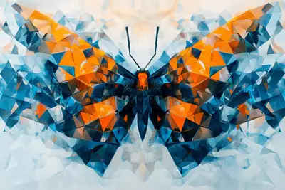 Geometric Nexus Abstract Art Prompt