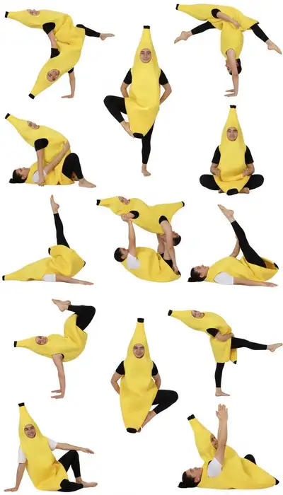 Banana Costume Acro Yoga Montage
