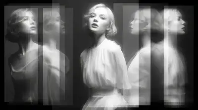 Photographie de portrait en time-lapse multicouche