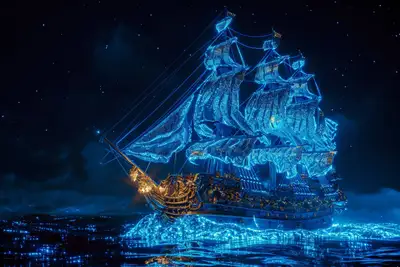 Bioluminescent Baroque Art Prompt