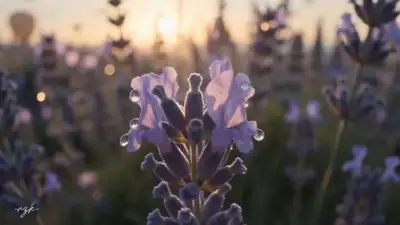 Prompt vidéo cinématographique de montgolfières dans un champ de lavande (Seedance 2.0)