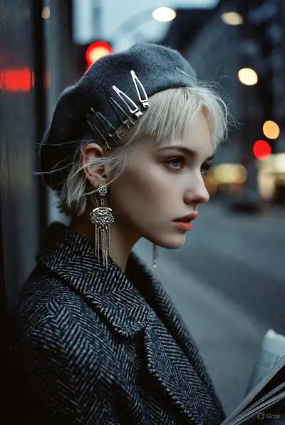Urban Night Fashion Editorial Portrait