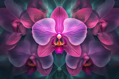Symmetric Fractal Art Prompt