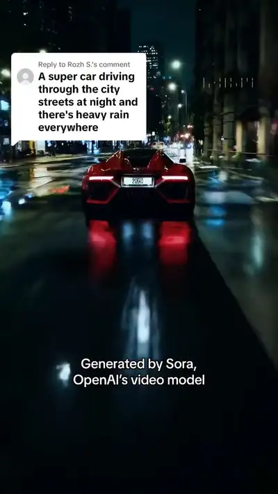 Supersportwagen-Nachtfahrt im Regen