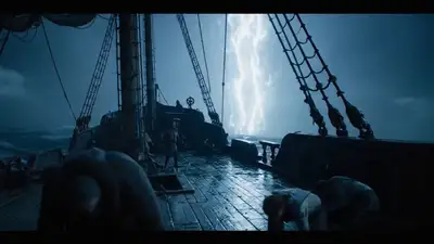 Cthulhu Ship Destruction Video Prompt