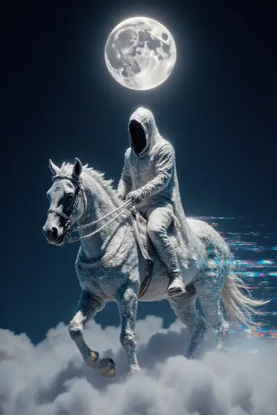 Chevalier Fantomatique sous le Clair de Lune