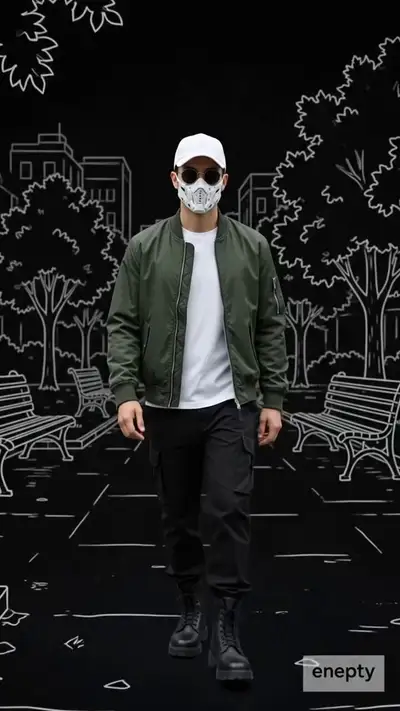 Vídeo de moda AI realista de um jovem descolado