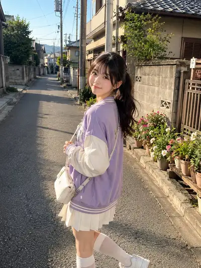 Kawaii Japanese Girl Street Fashion Photo