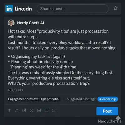 LinkedIn Post Writer with Structure and Engagement Hook