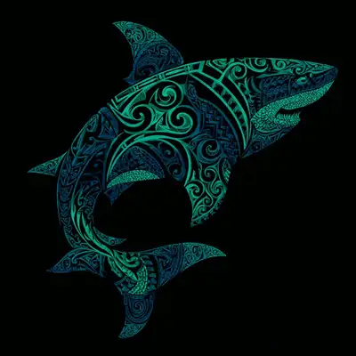 Fractal Maori Tattoo Design Prompt